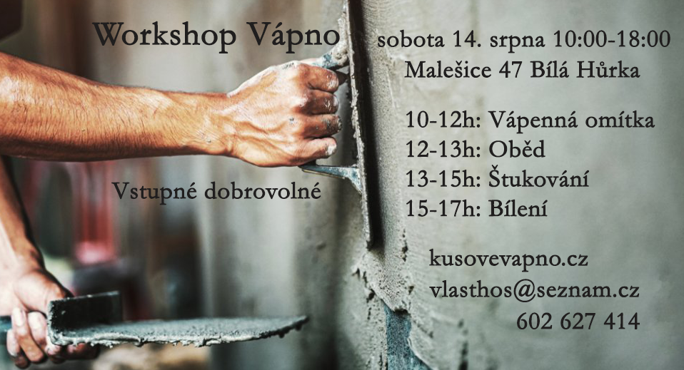 Workshop Vápno - 14. srpna