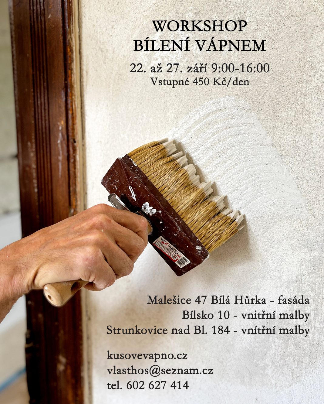 Workshop Vápno plakát